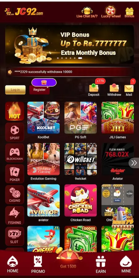 JC92 Game login