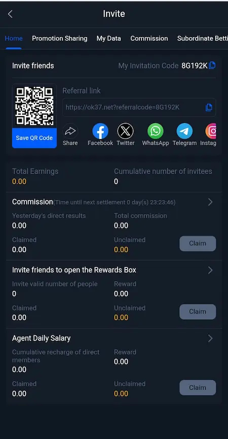 OK37 Game login