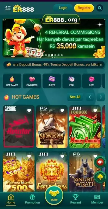 ER888 Game interface